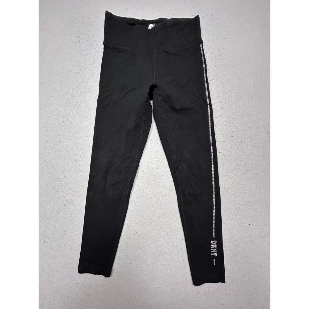 DKNY Sport Leggings Cotton Elastane Black Small Womens